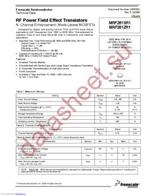 MRF281SR1_06 datasheet  