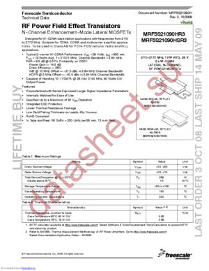 MRF5S21090HR3_08 datasheet  