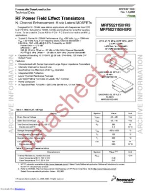 mrf5s21150h datasheet  