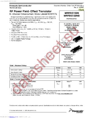 MRF6V2150NB datasheet  