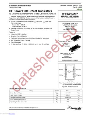 MRF6V2150NR1_08 datasheet  