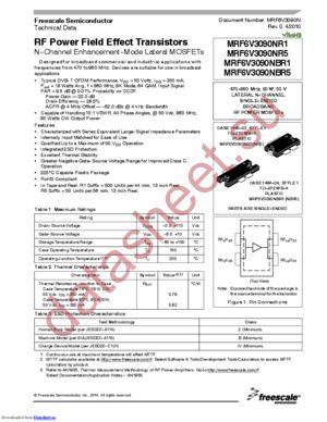 MRF6V3090NBR1 datasheet  