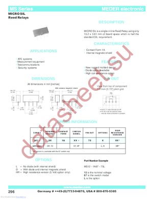 MS12-1A87-75D datasheet  