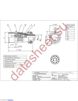 MS3101E20-29PZ datasheet  