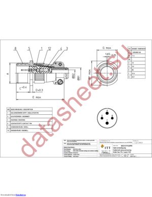 MS3101F16-9PW datasheet  