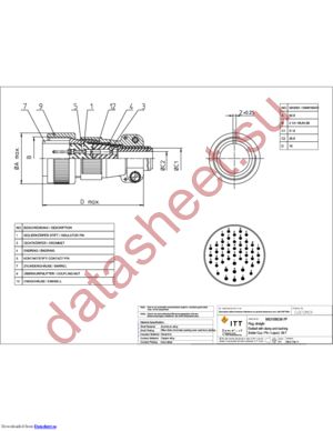 MS3106E36-7P datasheet  