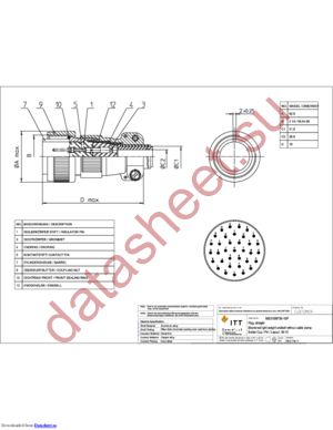 MS3106F36-15P datasheet  