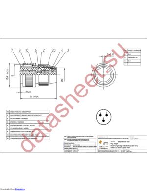 MS3106R14S-7SW datasheet  