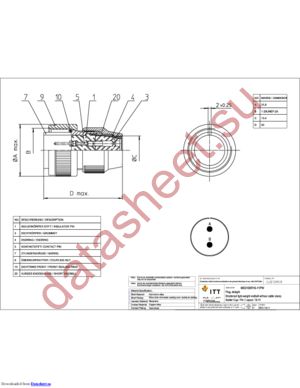 MS3106R16-11PW datasheet  