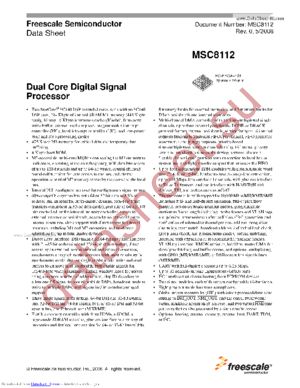 MSC8112 datasheet  