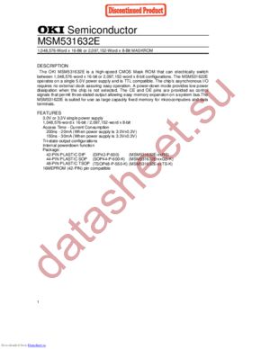 msm531632e datasheet  