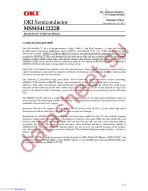 MSM5412222B-30TS-K datasheet  