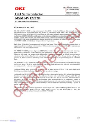 MSM54V12222B-20TS-K datasheet  