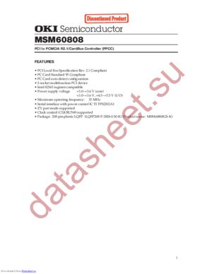 msm60808 datasheet  