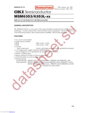 msm6353 datasheet  