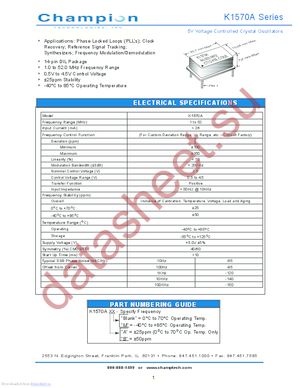 K1570A datasheet  