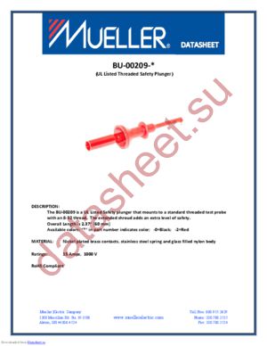 BU-00209-0 datasheet  