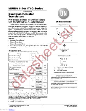 SMUN5116DW1T1G datasheet  