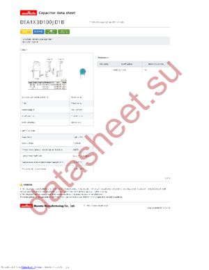 DEA1X3D100JD1B datasheet  