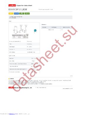 DEA1X3F101JB3B datasheet  