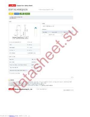 DEF1XLH180JA3B datasheet  