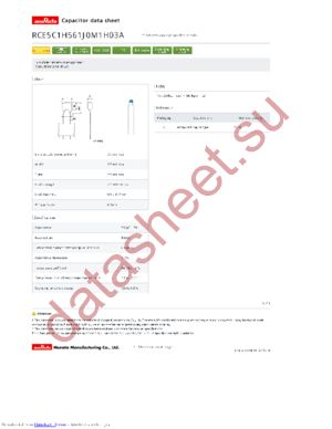 RCE5C1H561J0M1H03A datasheet  