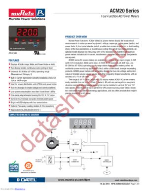 ACM20-4-AC1-R-F-C datasheet  