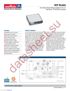 BCP-5/15-3.3/15-D24P-C datasheet  