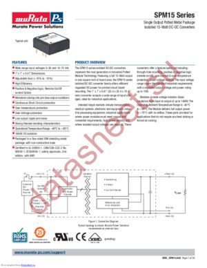 SPM15-150-Q48-C datasheet  