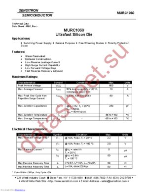 MURC1020 datasheet  