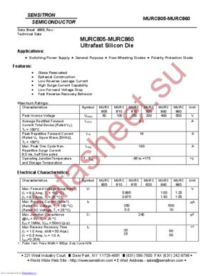 MURC805 datasheet  
