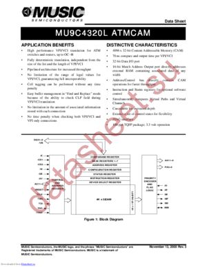 MU9C4320L-12TDI datasheet  