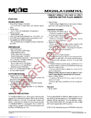 MX29LA129ML datasheet  