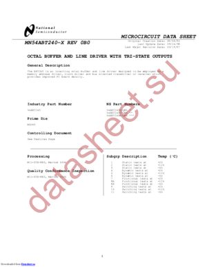 5962-9318801QRA(54ABT240J-QML) datasheet  