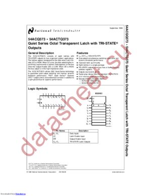 5962-9218801M2A(54ACTQ373LMQB) datasheet  