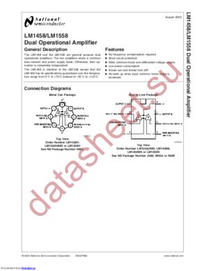 LM1458-MDC datasheet  