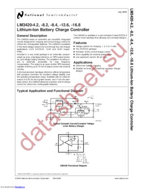 LM3420A-12.6 datasheet  