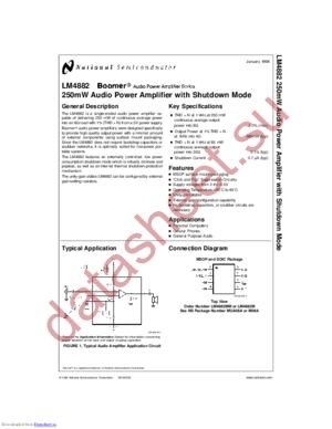 LM4882MDC datasheet  