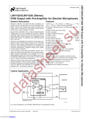 LMV1024URX datasheet  