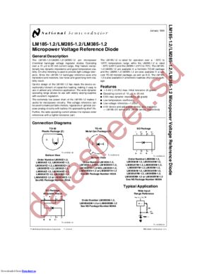 LM285-1.2 datasheet  