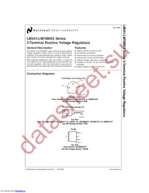 LM341P-5.0 datasheet  