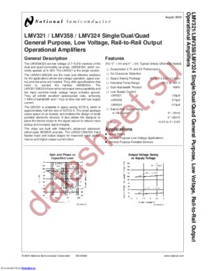 LMV321MDC datasheet  