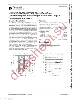 LMV358MMX/NOPB datasheet  