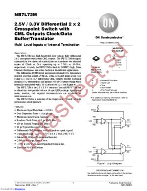 NB7L72MMNG datasheet  