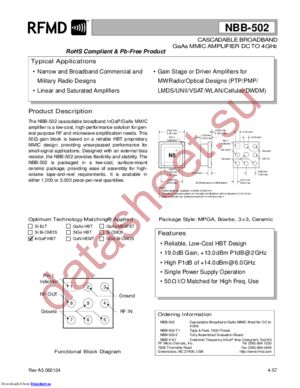 NBB-502TR13 datasheet  