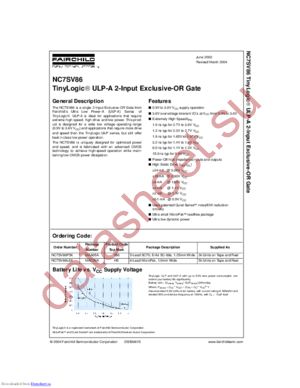 NC7SV08P5X-NL datasheet  