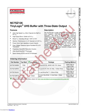 NC7SZ125P5X_10 datasheet  