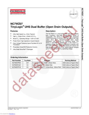 NC7WZ07P6X_11 datasheet  