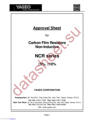 NCR3WSKR-73-27R datasheet  