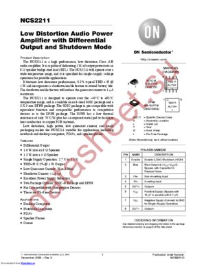 NCS2211DR2G datasheet  